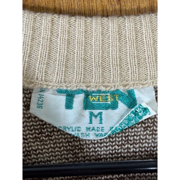 Vintage Ten West Knit Sweater Winter‎ Deer Women’s Medium M - Picture 5 of 9